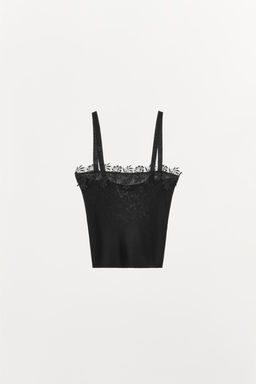 WOOL TOP WITH LACE - Zara фото 6