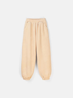 Джоггеры оверсайз велюровые Беж 7+ - Bungly фото 2