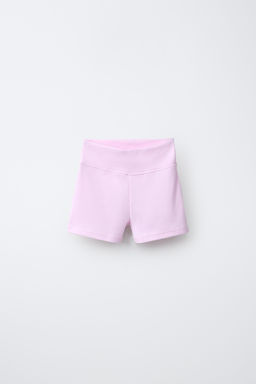 LEGGING CORTO RIB / Rosa