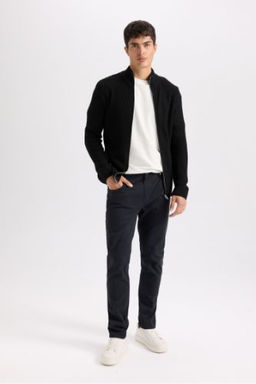 Yazl?k Gabardin Chino Kanvas Pantolon Slim Fit Dar Kesim Dar Paca Cepli