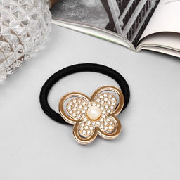 Цена за 6 шт. Резинка для волос «Имоджин», бабочка, 5 см