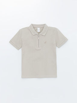 Polo Yaka Nak??l? K?sa Kollu Erkek Bebek Ti??rt