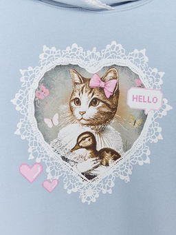 Худи для девочек голубое - Mark formelle фото 7