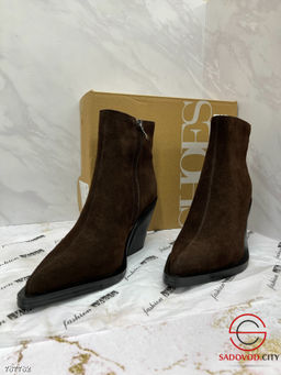 Женские замшевые ботинки на каблуку - Bruno фото 2