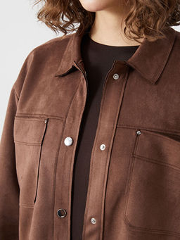 G?mlek Yaka Kad?n S?et G?r?n?ml? Ceket