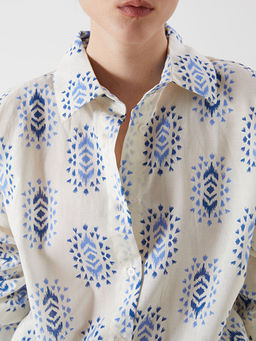 Desenli Oversize Kad?n G?mlek