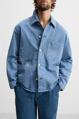 PAINT SPLATTER OVERSHIRT - Zara фото 5