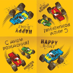Салфетки "Тачки Монстры-Трак" 33*33см, 12шт. (6078966)
