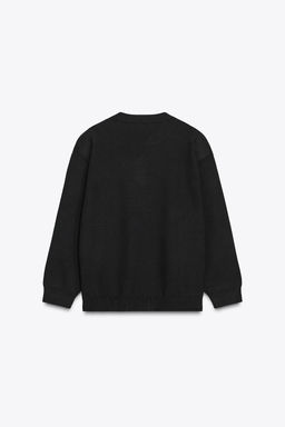 PLAIN KNIT SWEATSHIRT WITH SHOULDER PADS - Zara фото 5