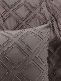 Постельное бельё Евро Тафтинг ромб 200?217 см,230?240 см,50?70 см-2 шт., серое, 110 г/м? - Lovelife фото 7