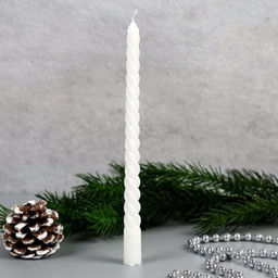 Свеча стержень 12 штук 20 см / GL-12R /уп 72/белые - Галеонтрейд фото 3