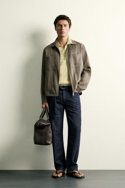 SOBRECAMISA 100% LINO CREMALLERA / Vis?n