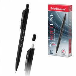 Цена за 12 шт. Карандаш механический ErichKrause SoftLine 0.9 мм, НВ (в коробке по 12 шт.)