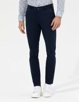 Lacivert Slim Fit Kanvas Pantolon - Pierre cardin фото 2