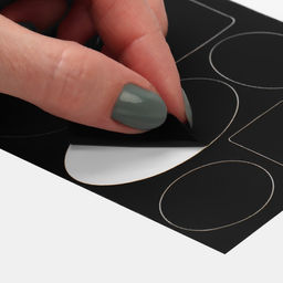 Набор заплаток для верхней одежды, клеевые, лист 10×18 см, 10 шт., чёрный