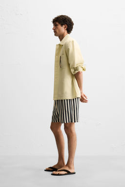 JACQUARD TEXTURED BERMUDA SHORTS - Zara фото 13