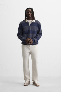 WASHED JOGGER WAIST TROUSERS - Zara фото 10