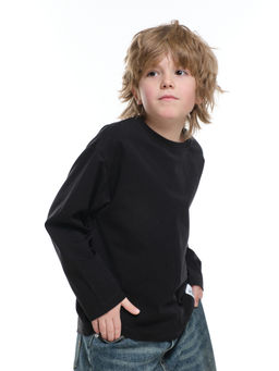 Базовый лонгслив для мальчика 22-6007 белый - Mini maxi фото 22