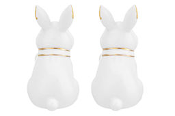 Набор д/специй 2 пр. 7*5,5*10 см Кролики белый с золотом - Elan gallery фото 4
