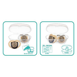 Двойная ортодонтическая пустышка с боксом для хранения 6+, Leopard 2 шт 7124906 - Mamajoo фото 4