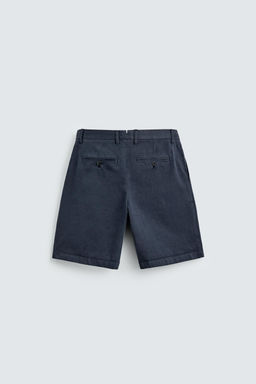 BERMUDA RELAXED FIT PLIEGUES AARON LEVINE X ZARA / az-empolvado