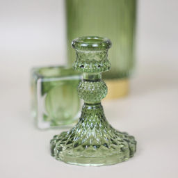 Цена за 4 шт. Подсвечник "Элисон" 8*10,5 см, Изумруд