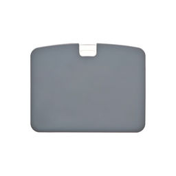 Цена за 5 шт. Бейдж горизонтальный, внешний 100х79 мм, внутренний 85х54 мм, силиконовый, серый