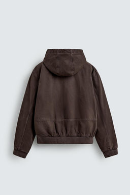 QUILTED HOODED JACKET - Zara фото 9