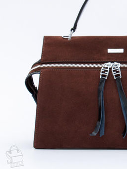 Сумка женская кожаная 9675MSS coffee Velina Fabbiano-Safenta в Новосибирске