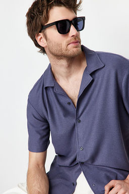 Indigo Relaxed Fit Apa_ Yaka G_mlek TMNSS24GO00017 - Trendyolmilla фото 2