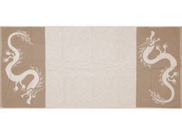 6с102.511ж2 Дракон-кайма (лен3) Полотенце махровое 67х150см