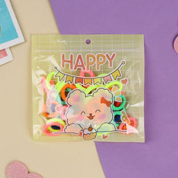 Резинка для волос Хорошие пожелания (набор 50 шт) весёлый пёсик, 2 см, микс