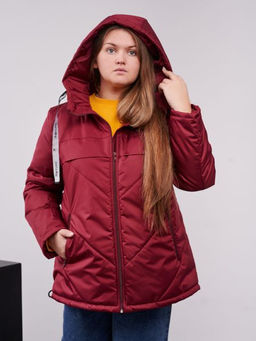 Куртка демисезонная Нэт бордо - Yollochka фото 9