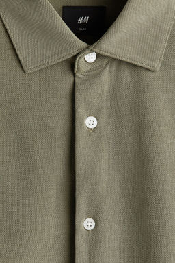 Camisa en tejido el?stico multidirecci?n Slim Fit - H&m фото 7
