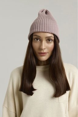 Шапка Бини Merino Пудра Шапка Бини Merino Пудра