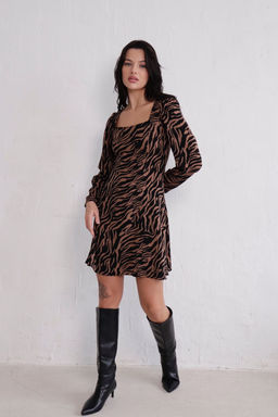 Платье с вырезом каре отрезное по талии - Martichelli фото 102