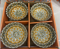 Салатник 6 штук 11,5х6 см / WY-16 /уп 20/ цветная коробка