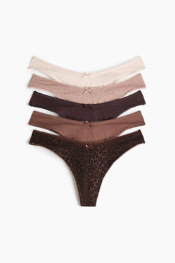 Pack de 5 bragas thong de algod?n - H&m фото 2