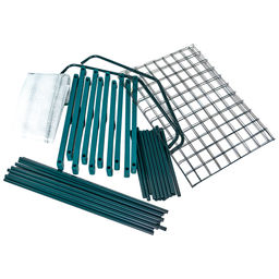 UGH-R20 H160 GREEN/WHITE Парник-стеллаж для рассады, 4 полки, 70x50x160см. Металлическая труба в ПВХ, цвет зеленый. Тент из армированного полиэтилена 135г/м2, цвет сетки белый. TM ФитоЛето - Volpe фото 2