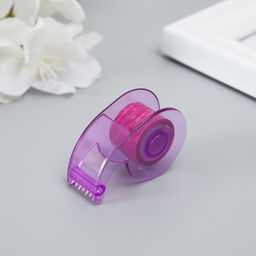 Цена за 2 шт. Клейкая лента декоративная с держателем, набор 8 шт., ш. 1.2 см, дл. 2.8 м, МИКС