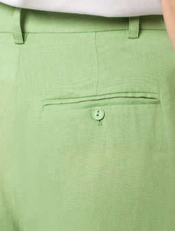 Шорты-бермуды изо льна