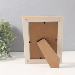 Фоторамка для фото 10×15 см «Антик», пластик, голубая с белой полосой, 1.5×14×19 см