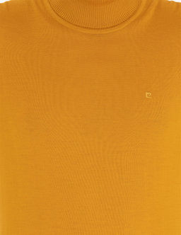 Safran Slim Fit Bal_k__ Yaka Y_n Kar___ml_ Basic Triko Kazak - Pierre cardin фото 6