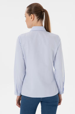 Kad_n A__k Mavi Uzun Kollu Basic G_mlek Sepette S_rpriz _ndirim - U.s. polo assn фото 5