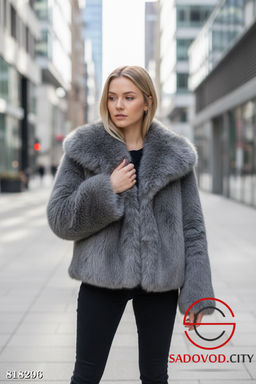 Шуба женская из искусственного меха
