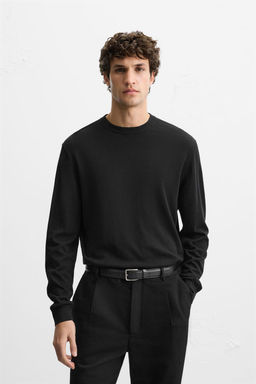 COTTON AND SILK SWEATER - Zara фото 9