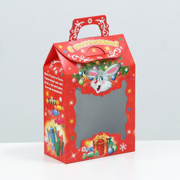 Цена за 5 шт. Подарочная коробка Кролик, 24 х 16,5 х 9 см