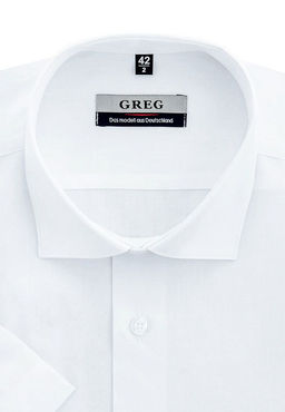 Сорочка мужская короткий рукав GREG 100/109/WHITE/Z_V