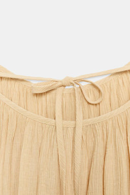 VOLUMINOUS TEXTURED MINI DRESS - Zara фото 9