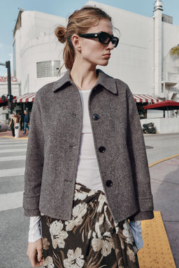 SHORT WOOL COAT - Zara фото 22